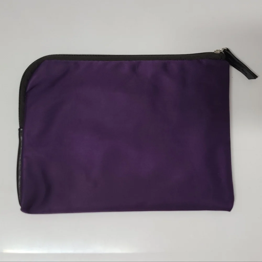 Tumi x Delta International Business One Purple Zippered Travel Accessory Pouch